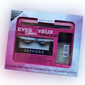 NIB Sephora The Eyes The Limit Faux Lashes, Waterproof Eyeliner, Cleansing Water